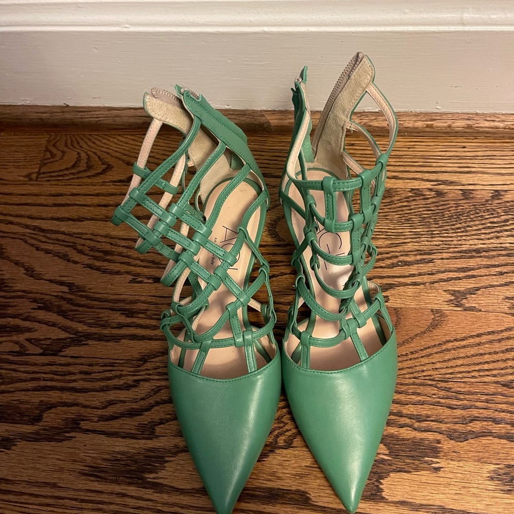 AGL Green Strappy Heels